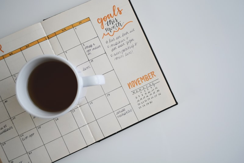 Desk planner and calendar